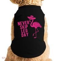 Never Skip Leg Day Flamingo Doggie Tank thumb 0