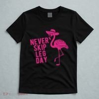 Never Skip Leg Day Flamingo T-Shirt thumb 5