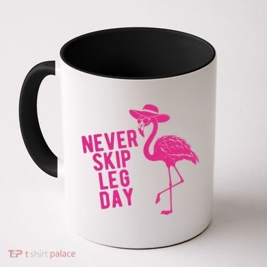 Never Skip Leg Day Flamingo Coffee Mug