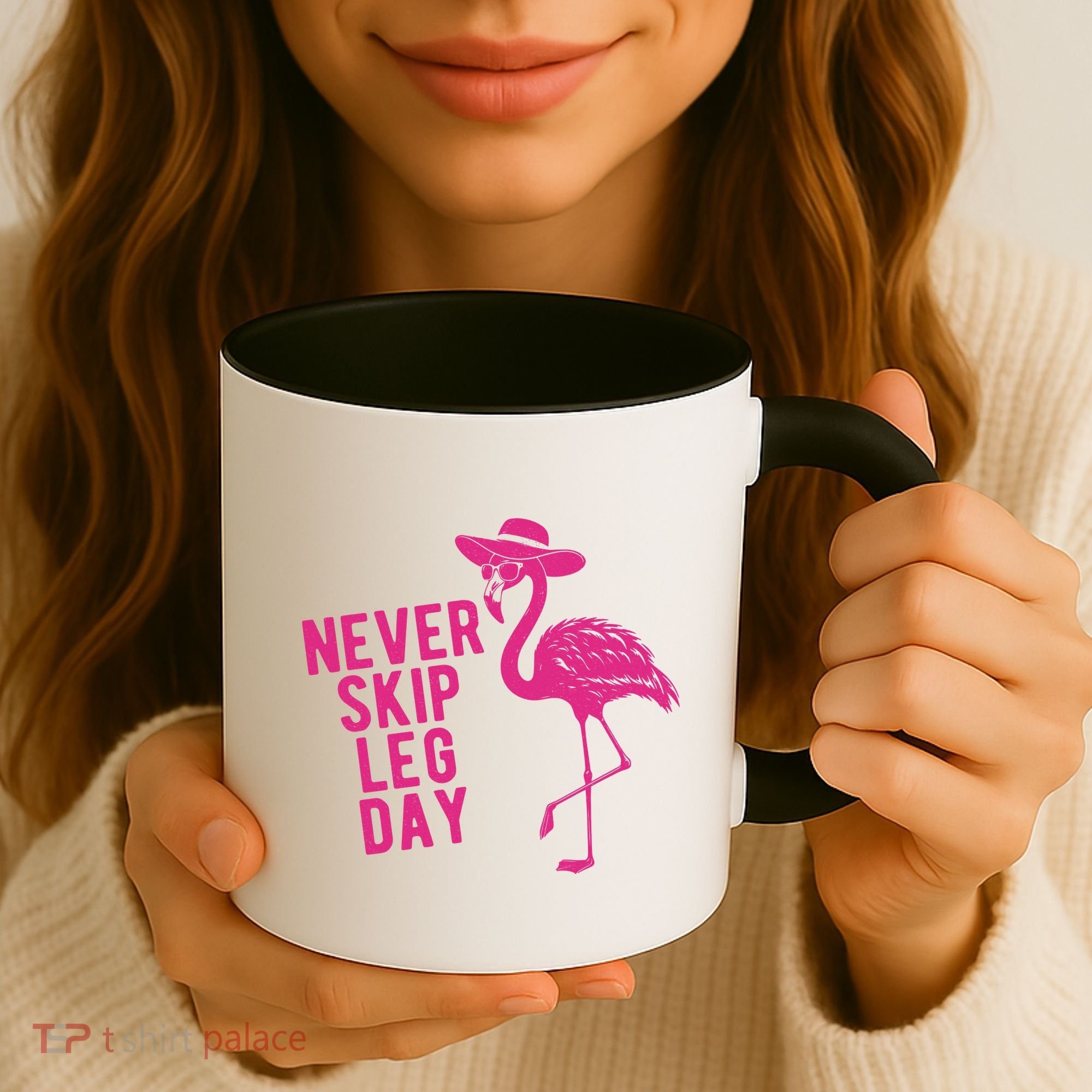 Never Skip Leg Day Flamingo Coffee Mug
