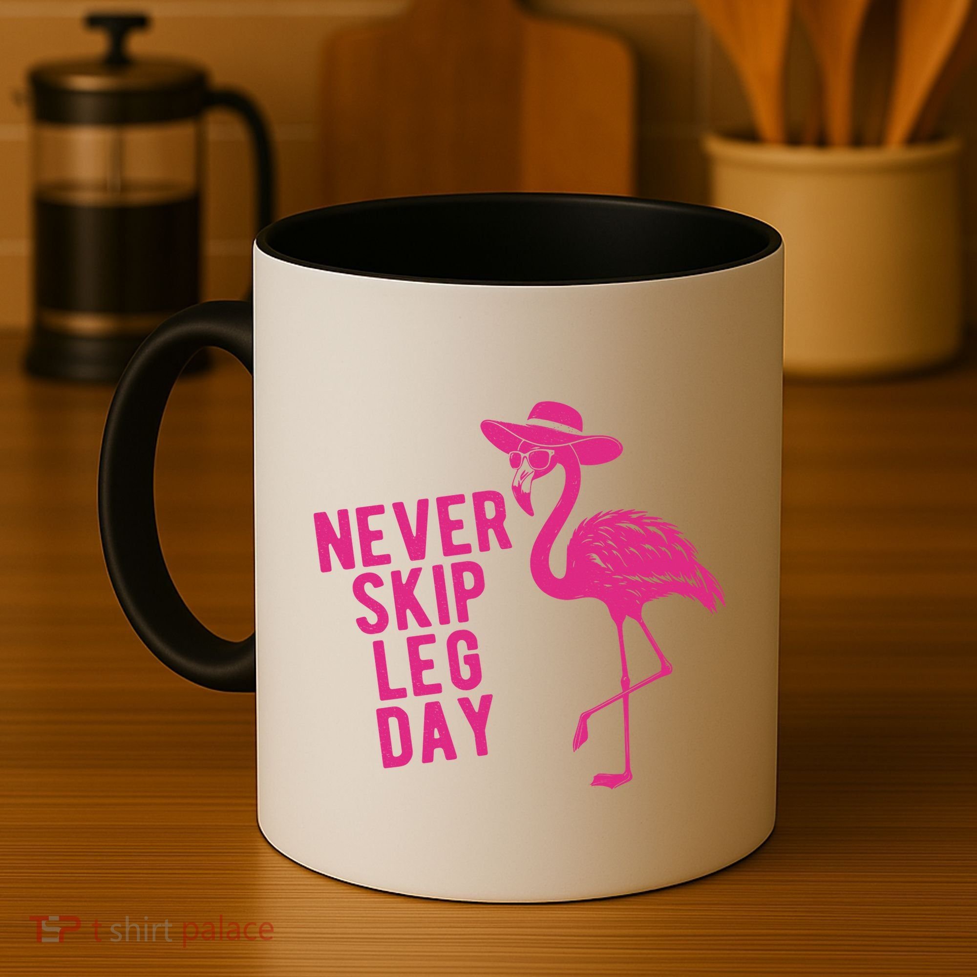 Never Skip Leg Day Flamingo Coffee Mug