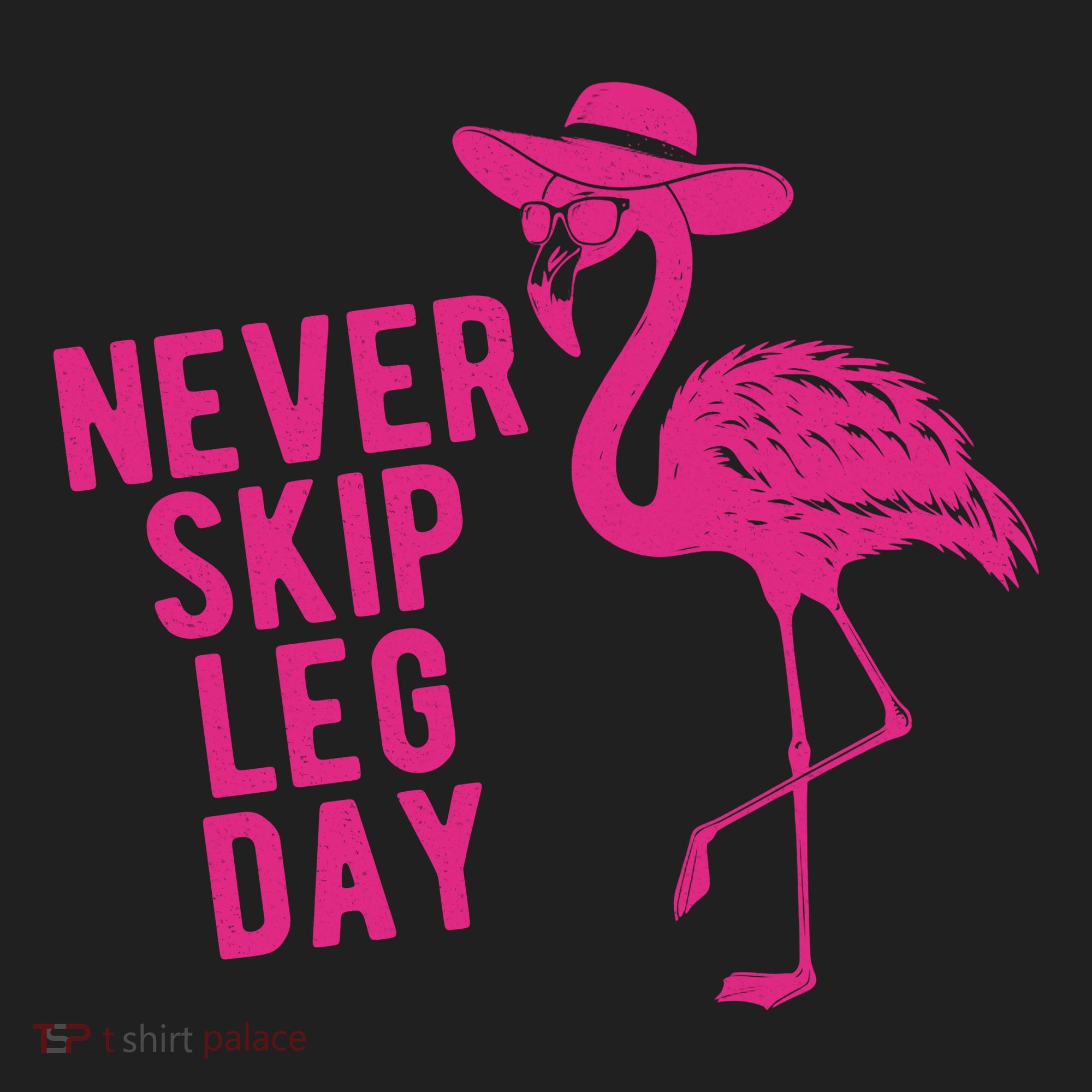 Never Skip Leg Day Flamingo Beanie