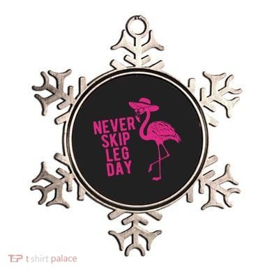 Never Skip Leg Day Flamingo Ornament