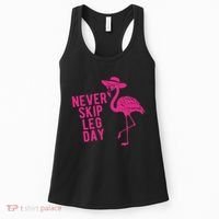 Never Skip Leg Day Flamingo Women's Tank Top thumb 0