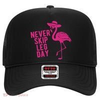Never Skip Leg Day Flamingo Hat thumb 0