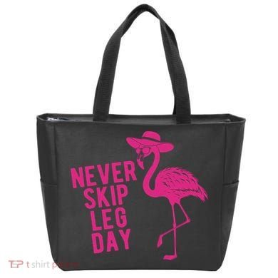 Never Skip Leg Day Flamingo Tote Bag