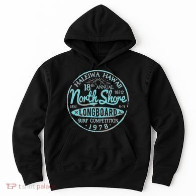 North Shore Long Board Surf Hoodie