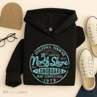 North Shore Long Board Surf Hoodie thumb 4