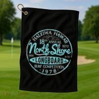 North Shore Long Board Surf Golf Towel thumb 1