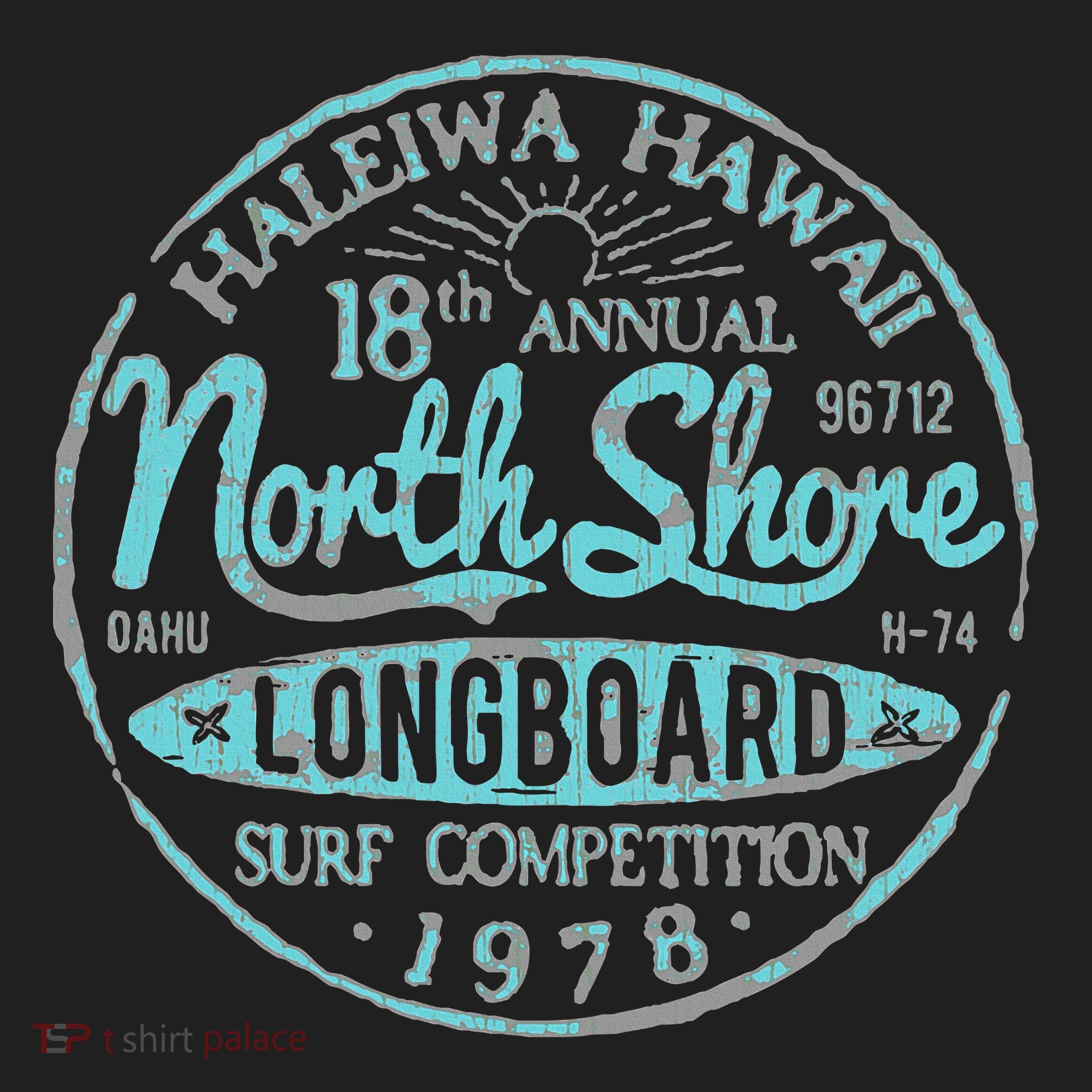 North Shore Long Board Surf Golf Towel