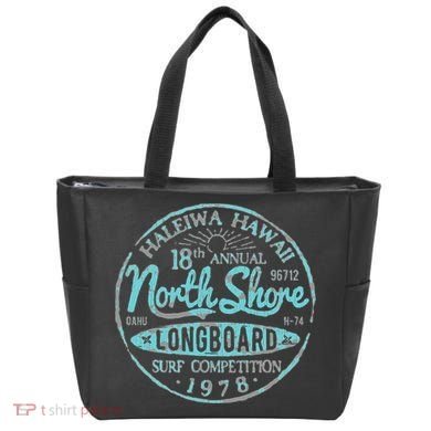 North Shore Long Board Surf Tote Bag