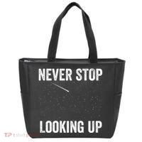 Never Stop Looking Up Stargazing Astronomy Space Constellation Amateur Astronomy Tote Bag thumb 0