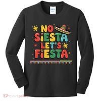 No Siesta Lets Fiesta Funny Cinco De Mayo Mexican Kids Long Sleeve Shirt thumb 0