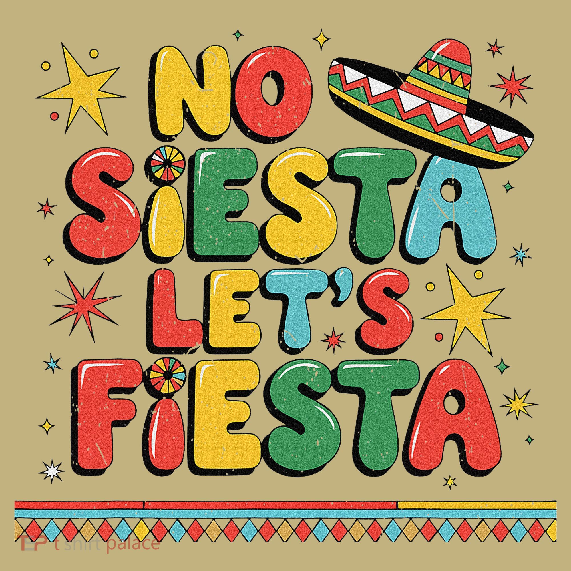 No Siesta Lets Fiesta Funny Cinco De Mayo Mexican Polo