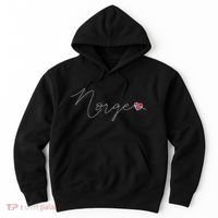 Norge Simple Love Norwegian Flag Heart On Norway Hoodie thumb 0