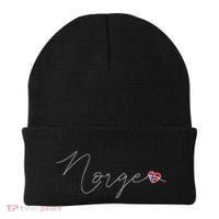 Norge Simple Love Norwegian Flag Heart On Norway Beanie thumb 0
