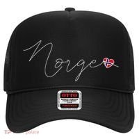 Norge Simple Love Norwegian Flag Heart On Norway Hat thumb 0