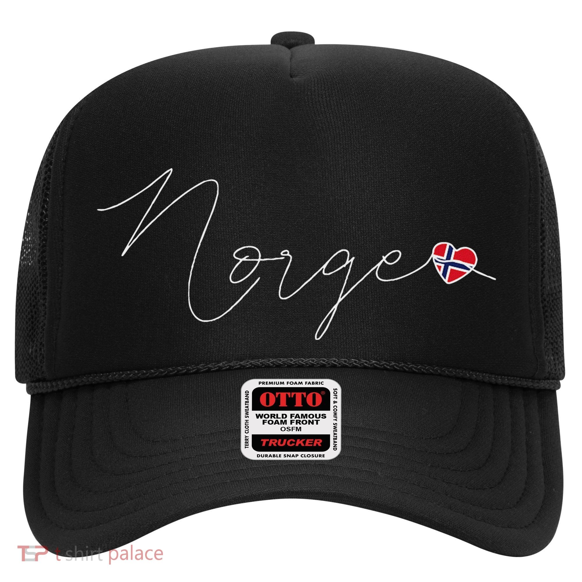 Norge Simple Love Norwegian Flag Heart On Norway Hat