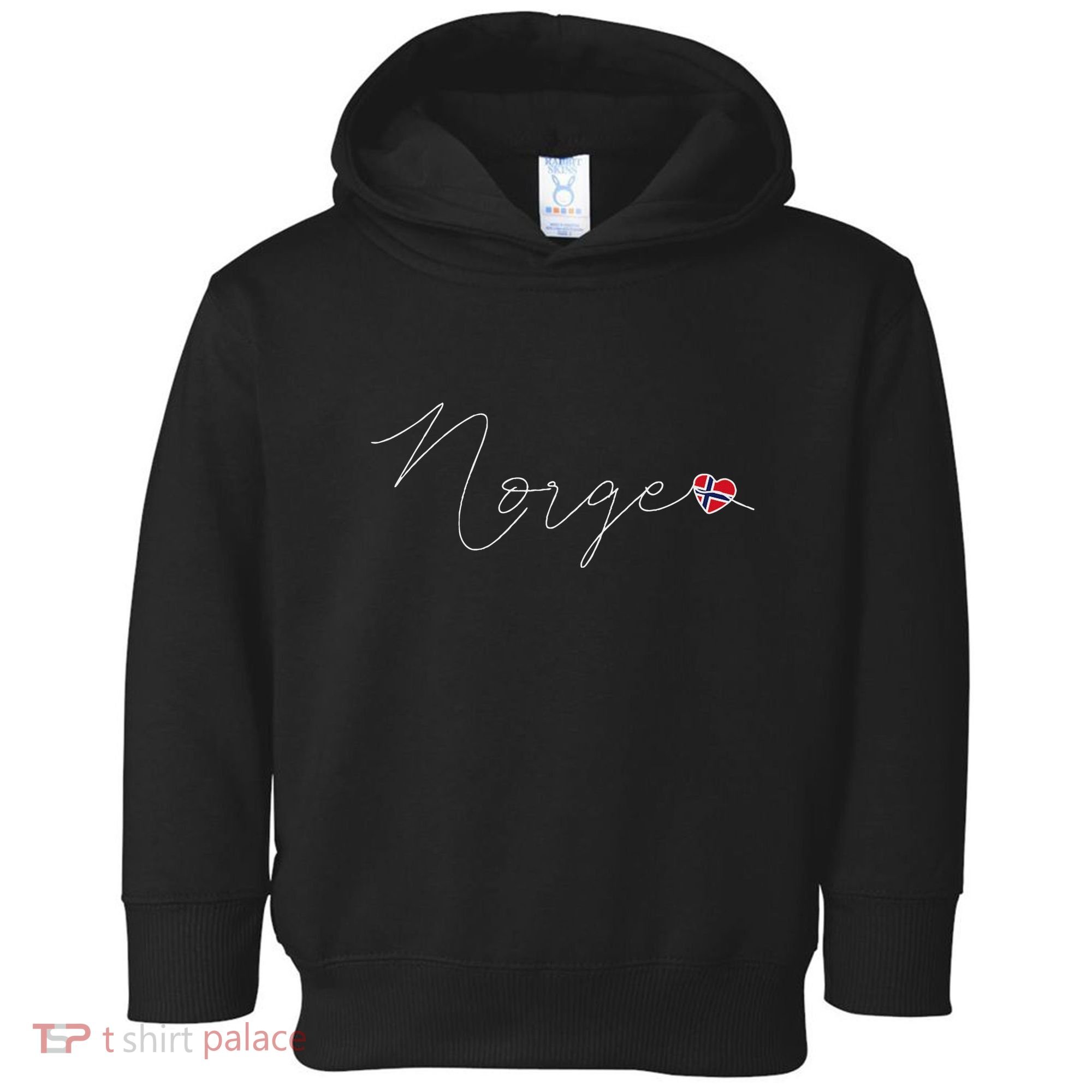 Norge Simple Love Norwegian Flag Heart On Norway Toddler Hoodie