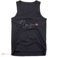 Norge Simple Love Norwegian Flag Heart On Norway Tank Top thumb 0