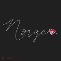 Norge Simple Love Norwegian Flag Heart On Norway Golf Towel thumb 3