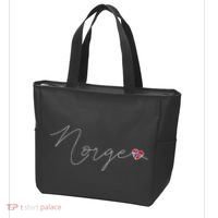 Norge Simple Love Norwegian Flag Heart On Norway Tote Bag thumb 3