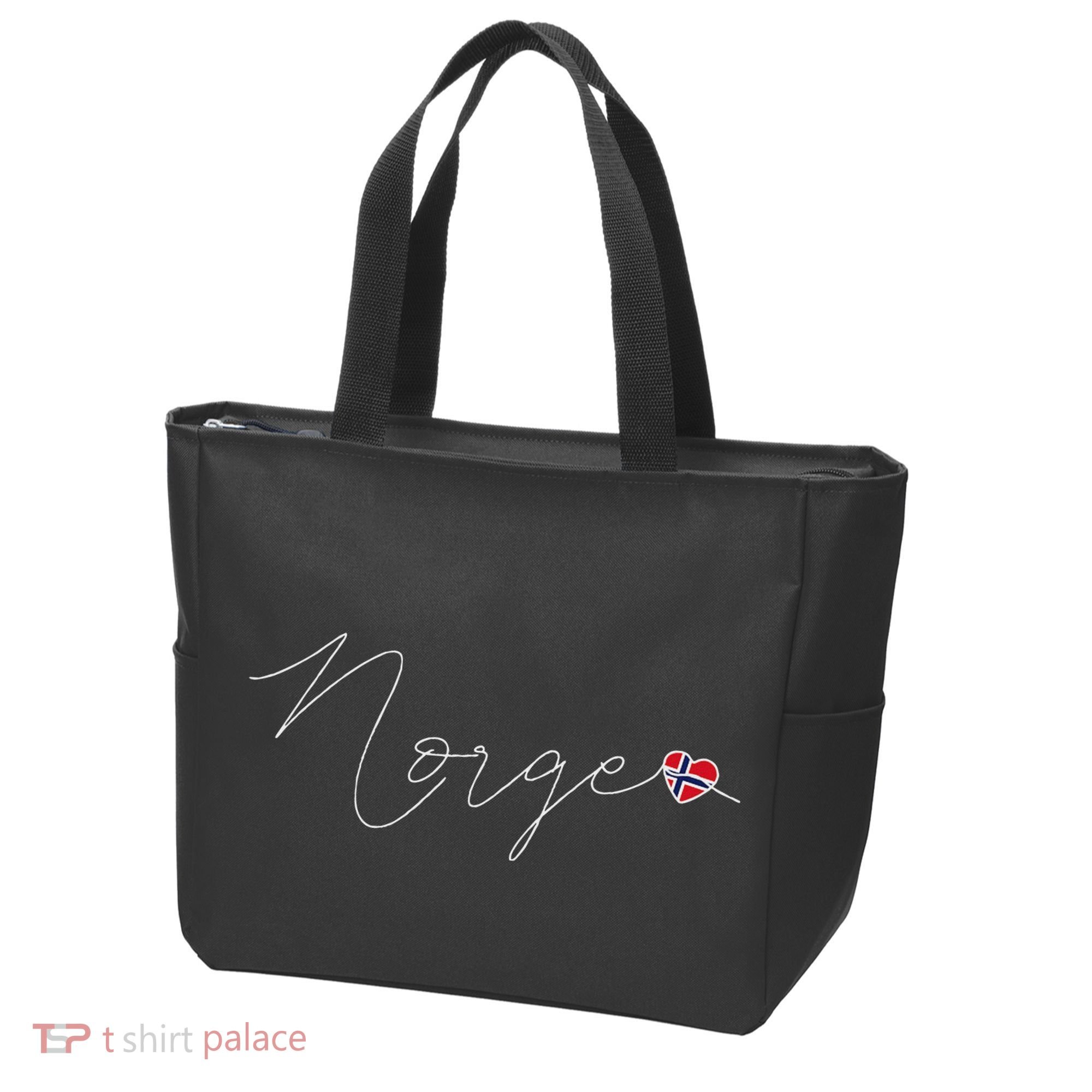 Norge Simple Love Norwegian Flag Heart On Norway Tote Bag