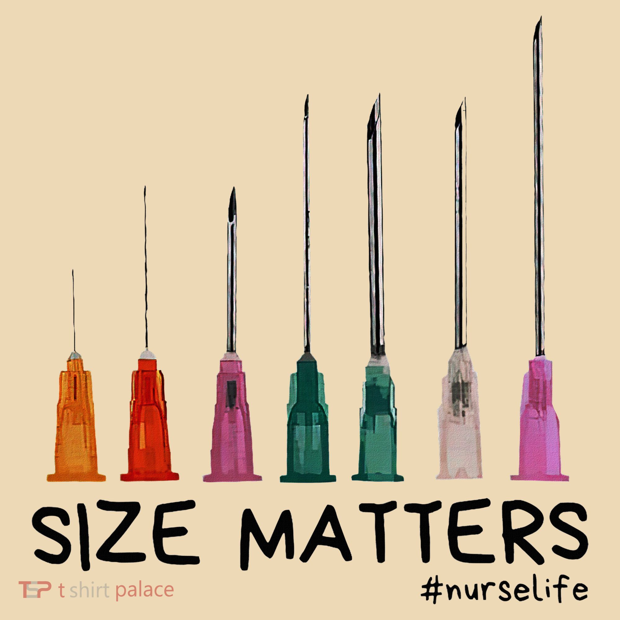 Needle Size Matters Funny Nursing Cna Nurse Life Tote Bag