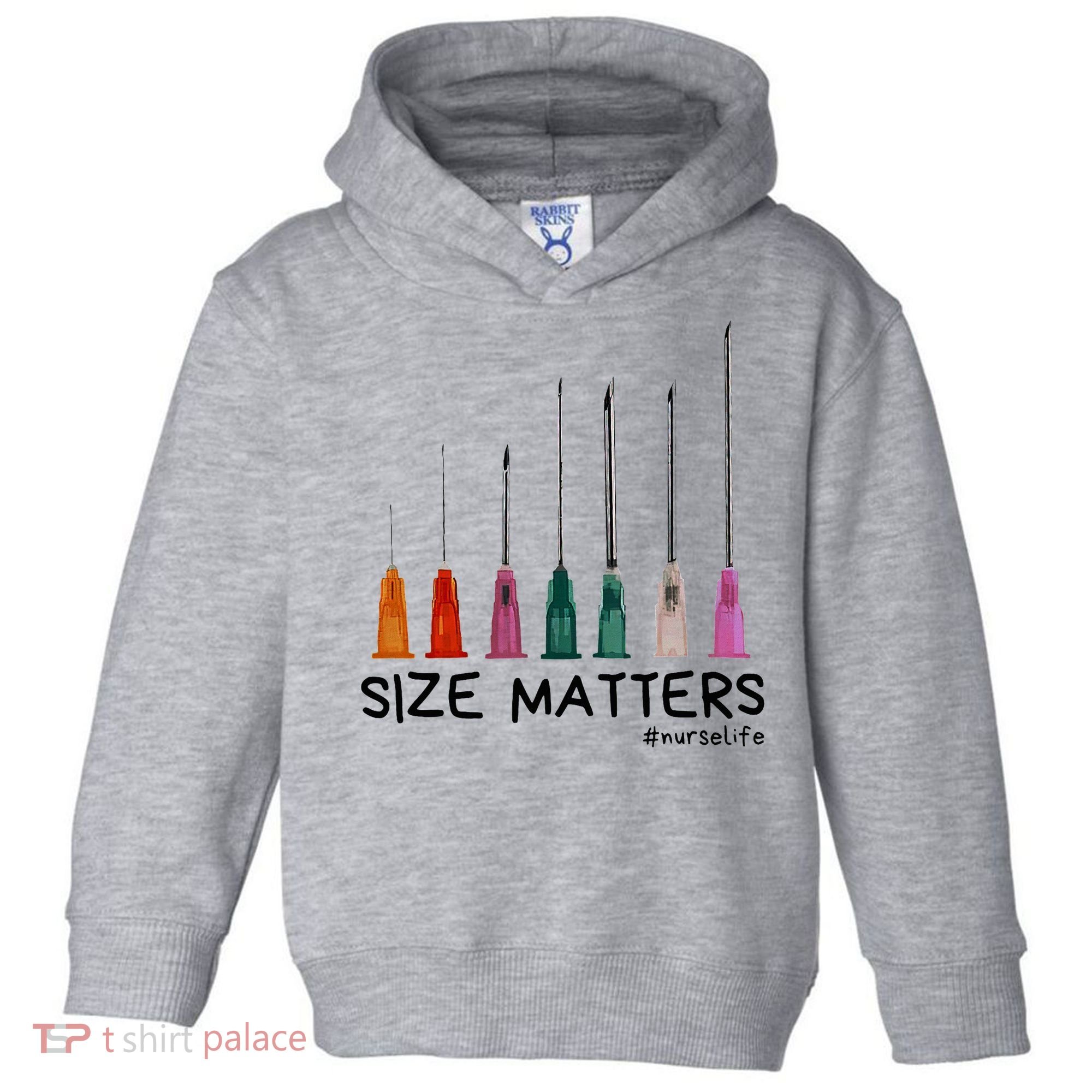 Needle Size Matters Funny Nursing Cna Nurse Life Toddler Hoodie