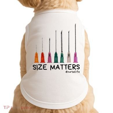 Needle Size Matters Funny Nursing Cna Nurse Life Doggie Tank
