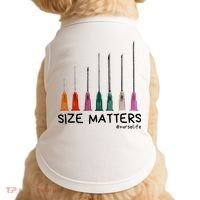 Needle Size Matters Funny Nursing Cna Nurse Life Doggie Tank thumb 0