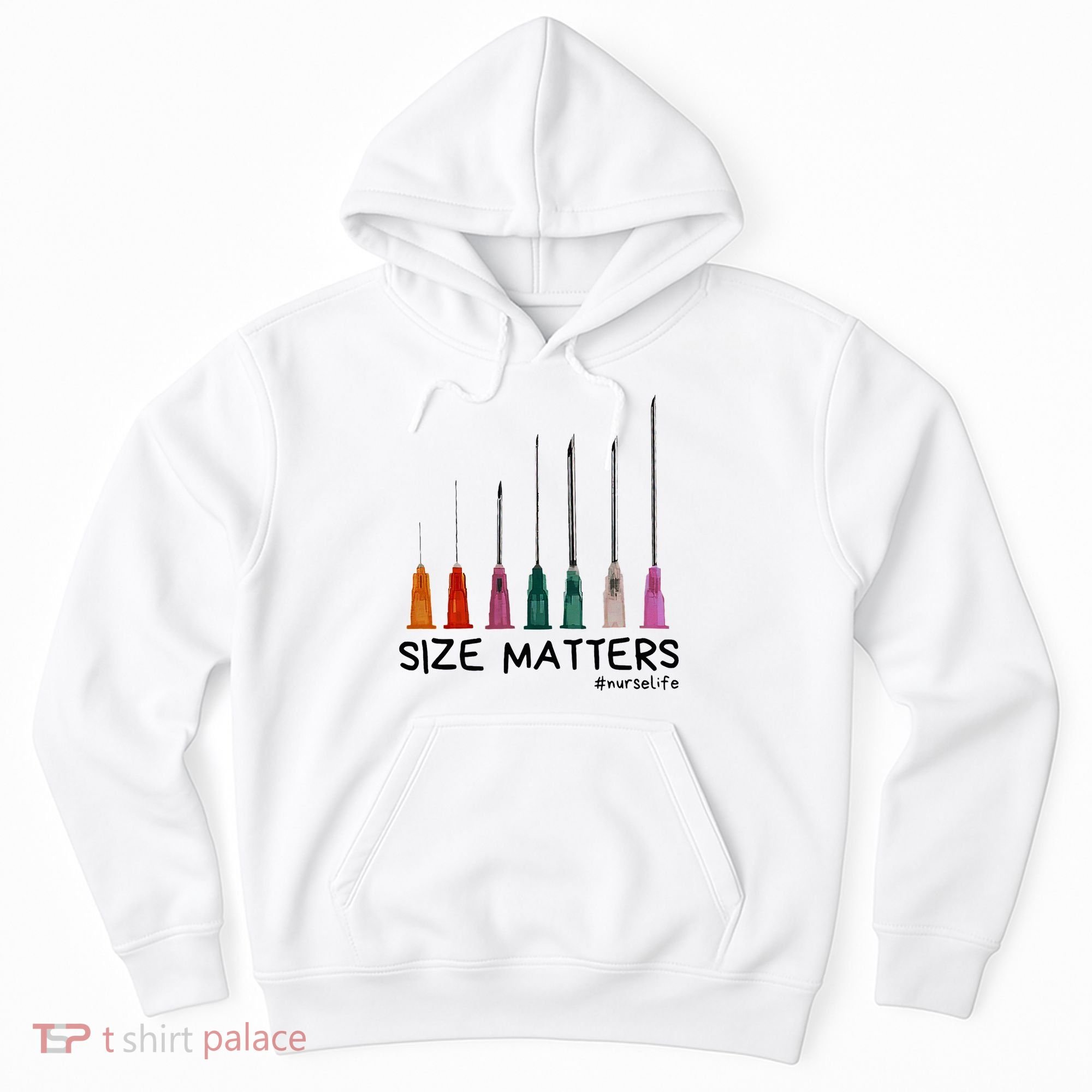 Needle Size Matters Funny Nursing Cna Nurse Life Hoodie