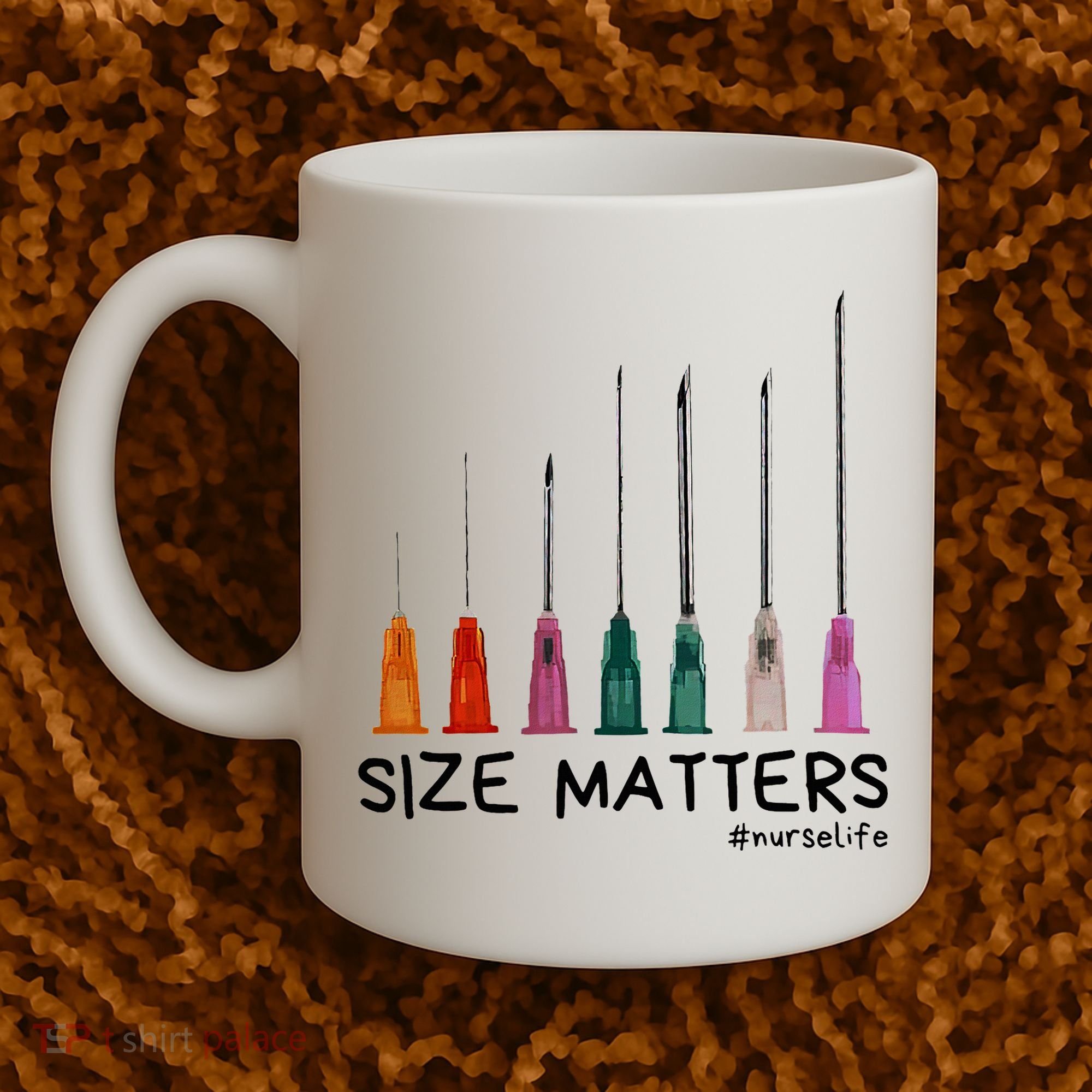 Needle Size Matters Funny Nursing Cna Nurse Life Coffee Mug