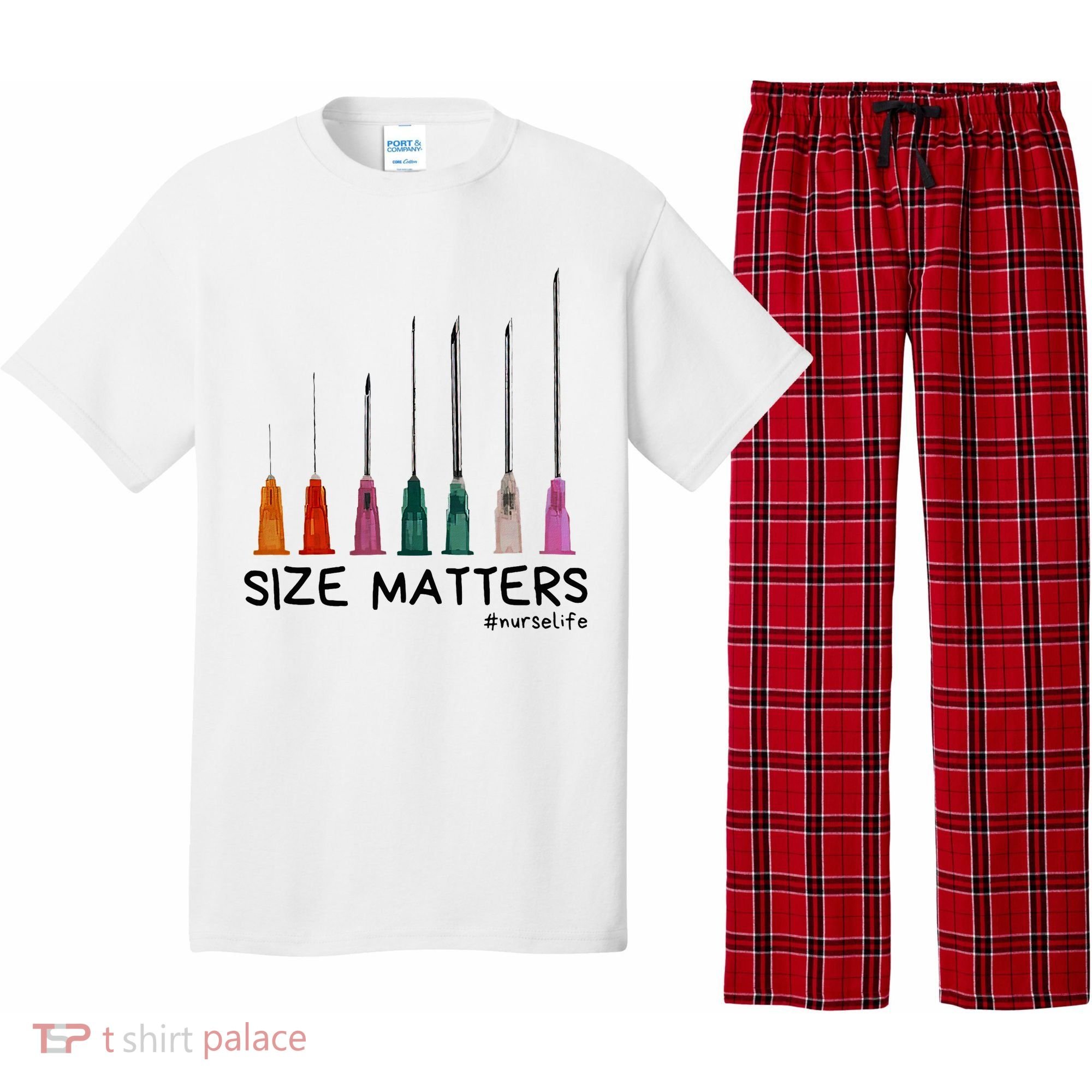 Needle Size Matters Funny Nursing Cna Nurse Life Pajama Set