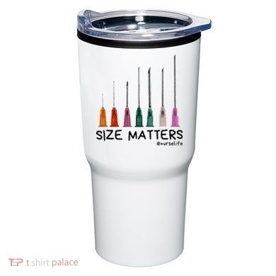 Needle Size Matters Funny Nursing Cna Nurse Life Tumbler
