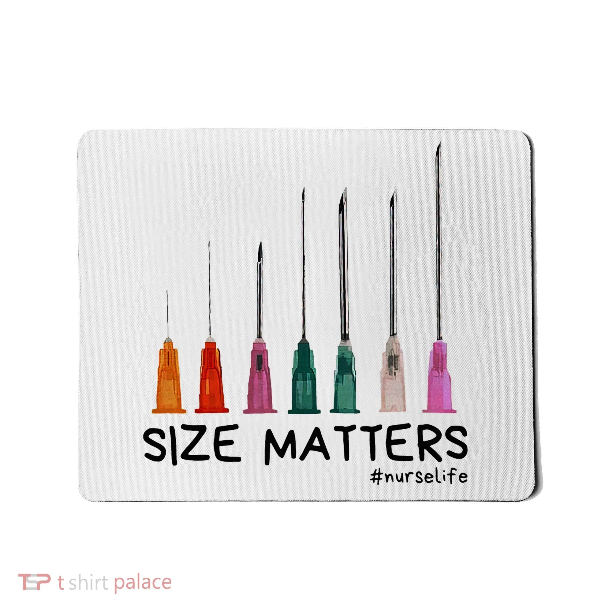 Needle Size Matters Funny Nursing Cna Nurse Life Mousepad