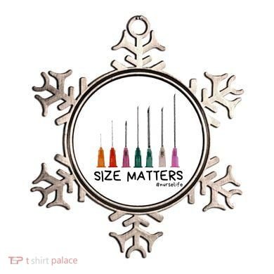 Needle Size Matters Funny Nursing Cna Nurse Life Ornament