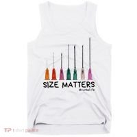 Needle Size Matters Funny Nursing Cna Nurse Life Tank Top thumb 0