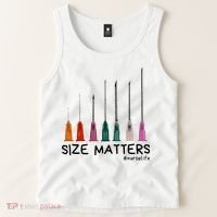 Needle Size Matters Funny Nursing Cna Nurse Life Tank Top thumb 2