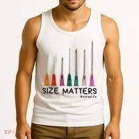 Needle Size Matters Funny Nursing Cna Nurse Life Tank Top thumb 3
