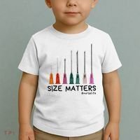 Needle Size Matters Funny Nursing Cna Nurse Life Toddler T-Shirt thumb 2