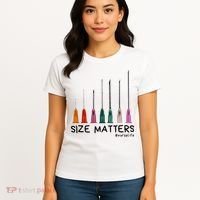 Needle Size Matters Funny Nursing Cna Nurse Life Women's T-Shirt thumb 4