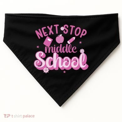 Next Stop Middle School Graduation USA-Made Doggie Bandana