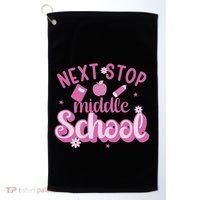 Next Stop Middle School Graduation Golf Towel thumb 0