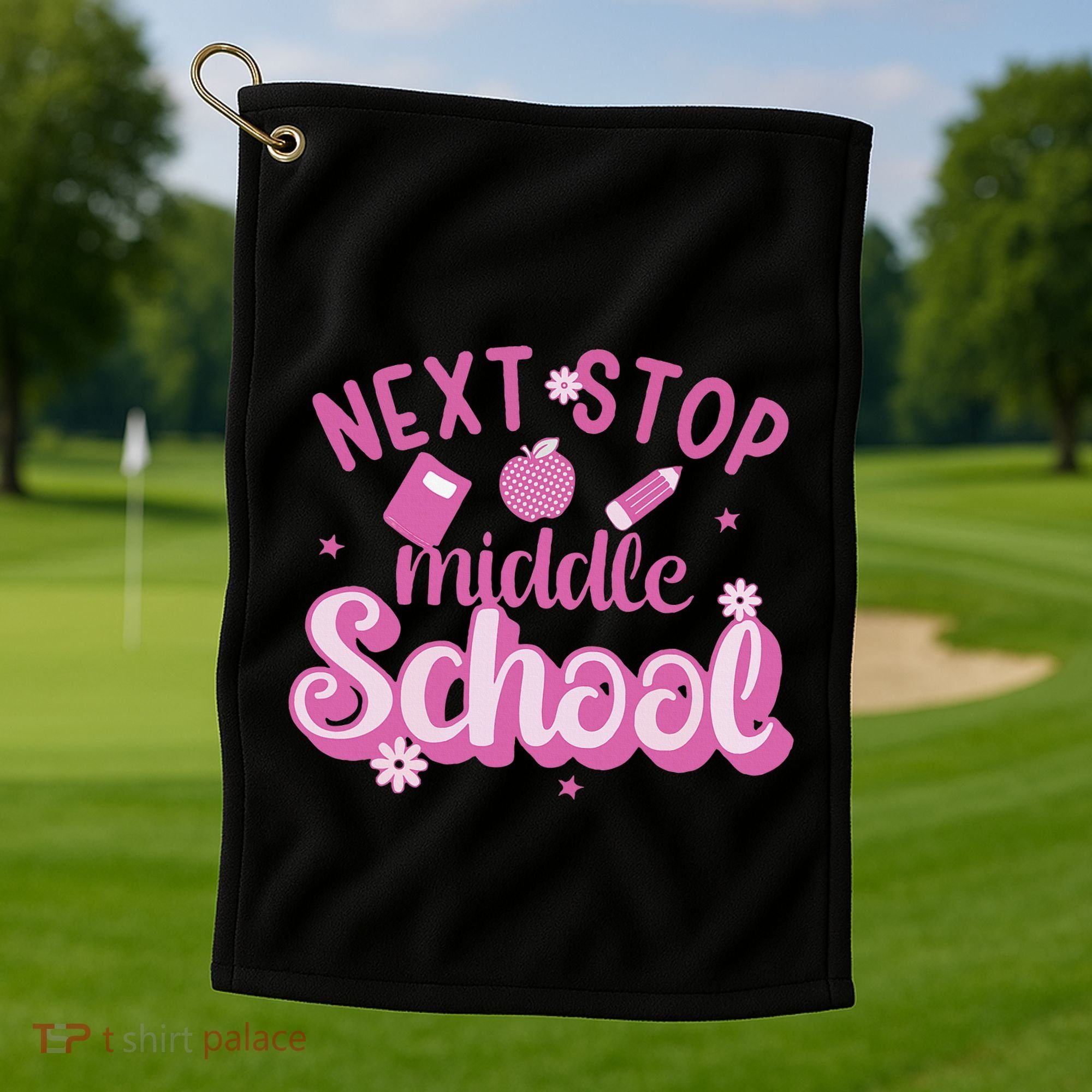 Next Stop Middle School Graduation Golf Towel