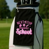 Next Stop Middle School Graduation Golf Towel thumb 2