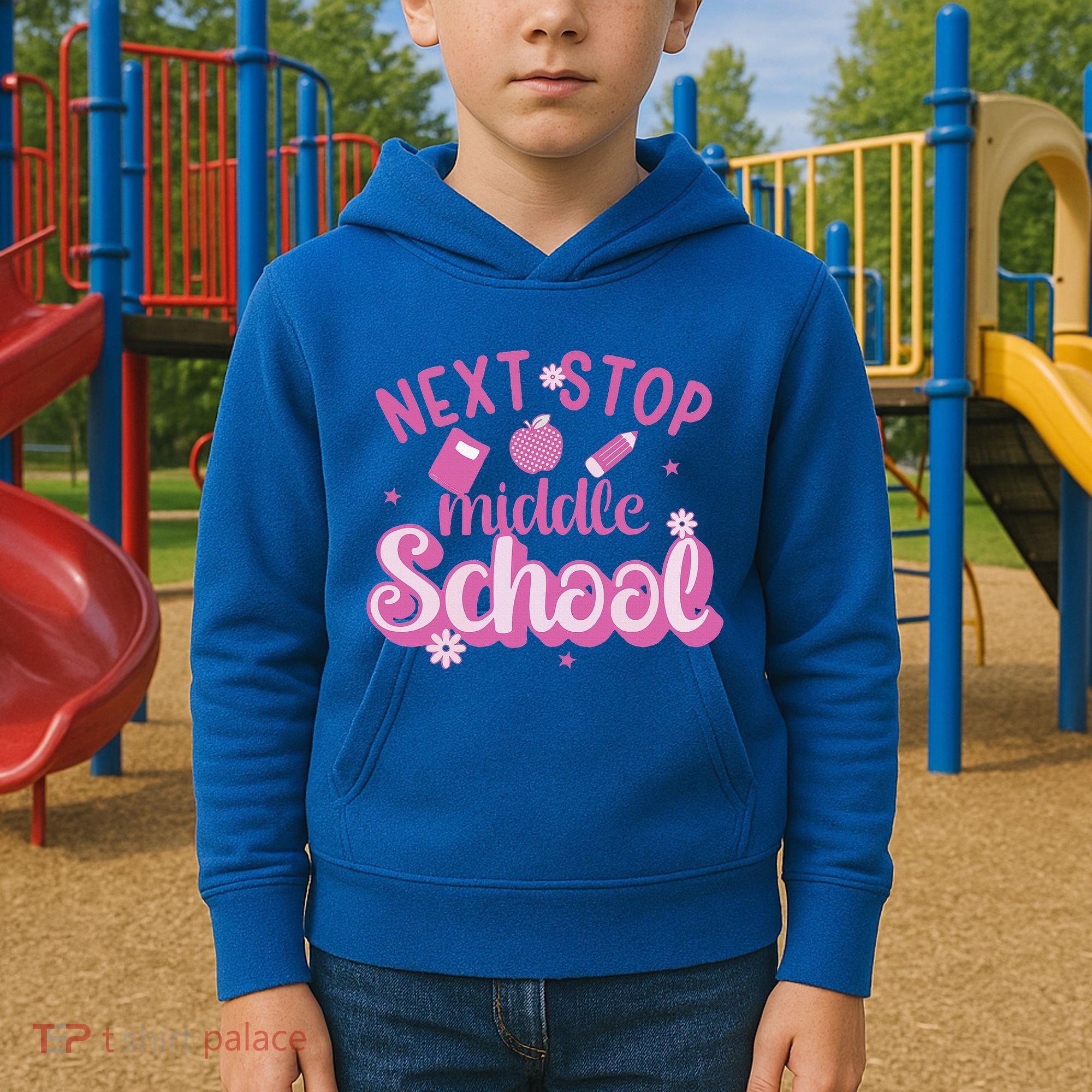 Next Stop Middle School Graduation Kids Hoodie
