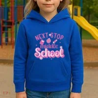 Next Stop Middle School Graduation Kids Hoodie thumb 3
