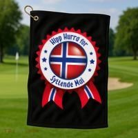 Norwegian Syttende Mai Celebration Golf Towel thumb 1