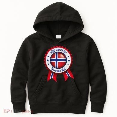 Norwegian Syttende Mai Celebration Kids Hoodie
